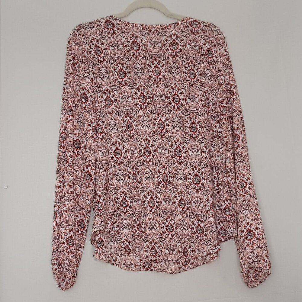 Women's Loft long sleeve paisley top with 1 sm flaw (see description) Size Large - Picture 2 of 9